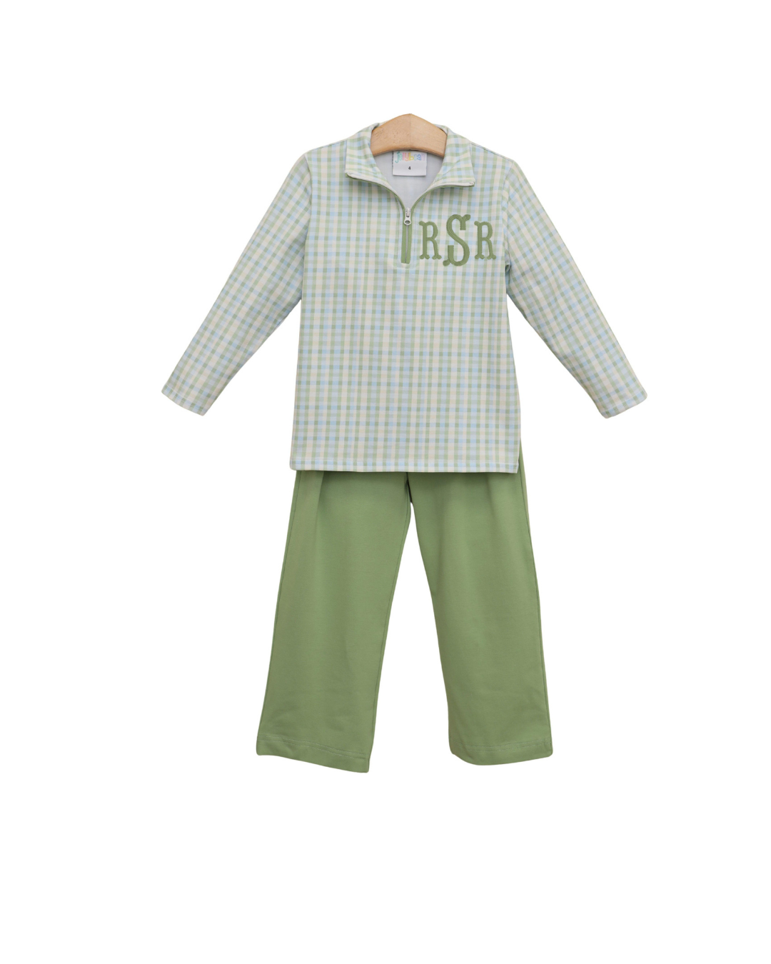 Basin Plaid Evan Pullover Pants Set