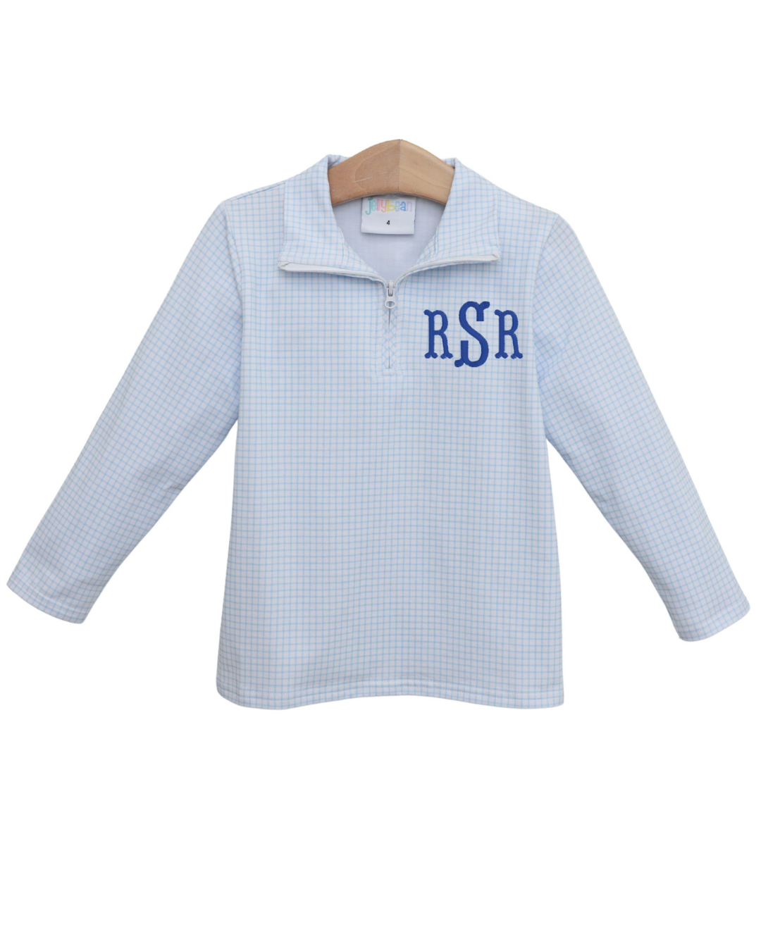 Evans Pullover - Light Blue Windowpane