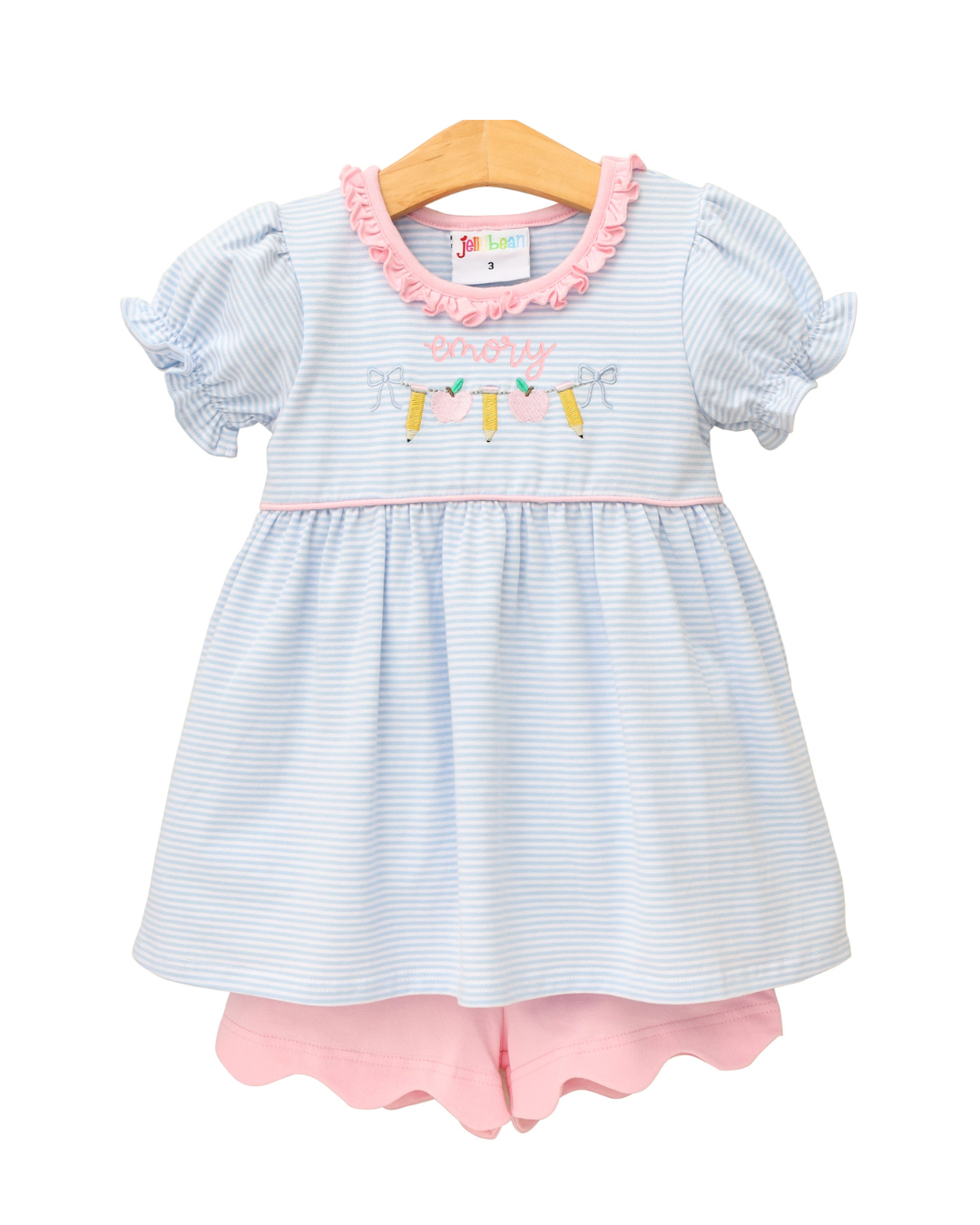 Pencil Garland Scallop Short Set