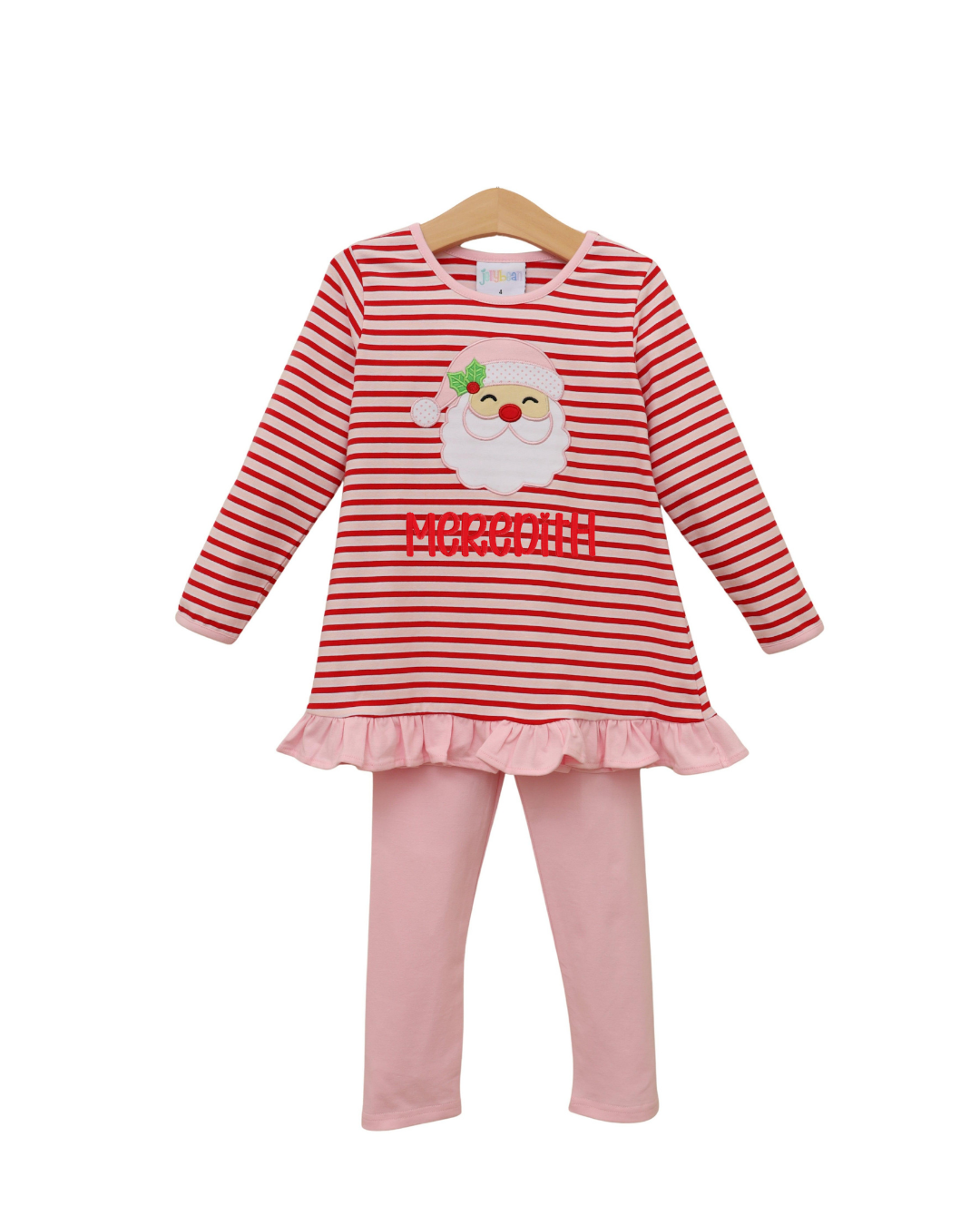 Jolly St. Nick Ruffle Pants Set
