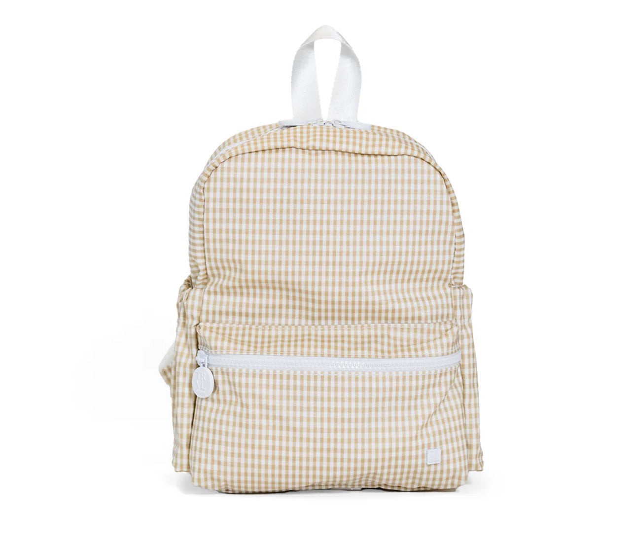 Mini Backer - Gingham New Khaki 3