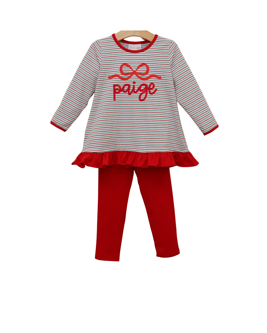 Christmas Candy Stripe Ava Pants Set