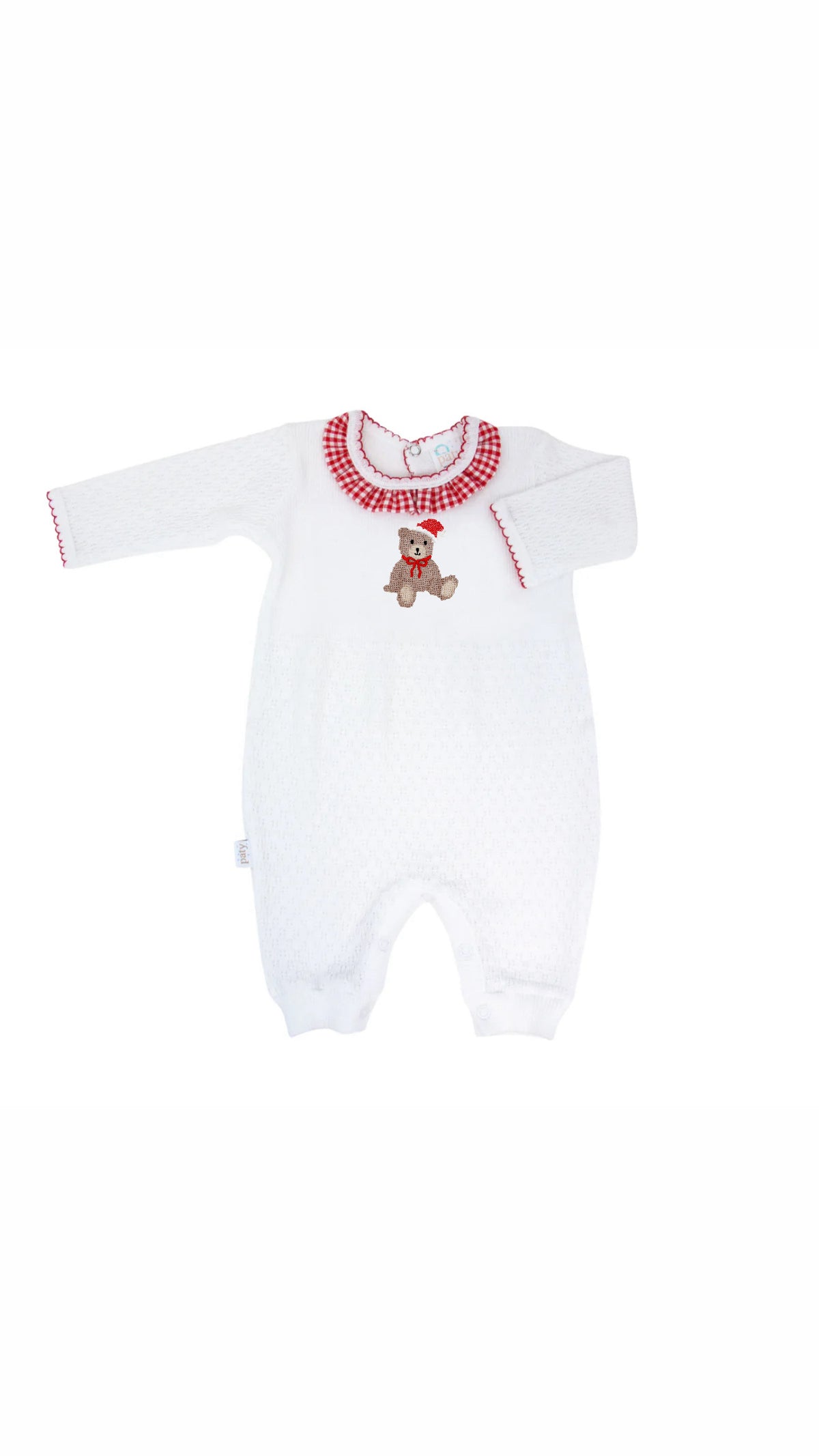 Knit Romper w/ gingham