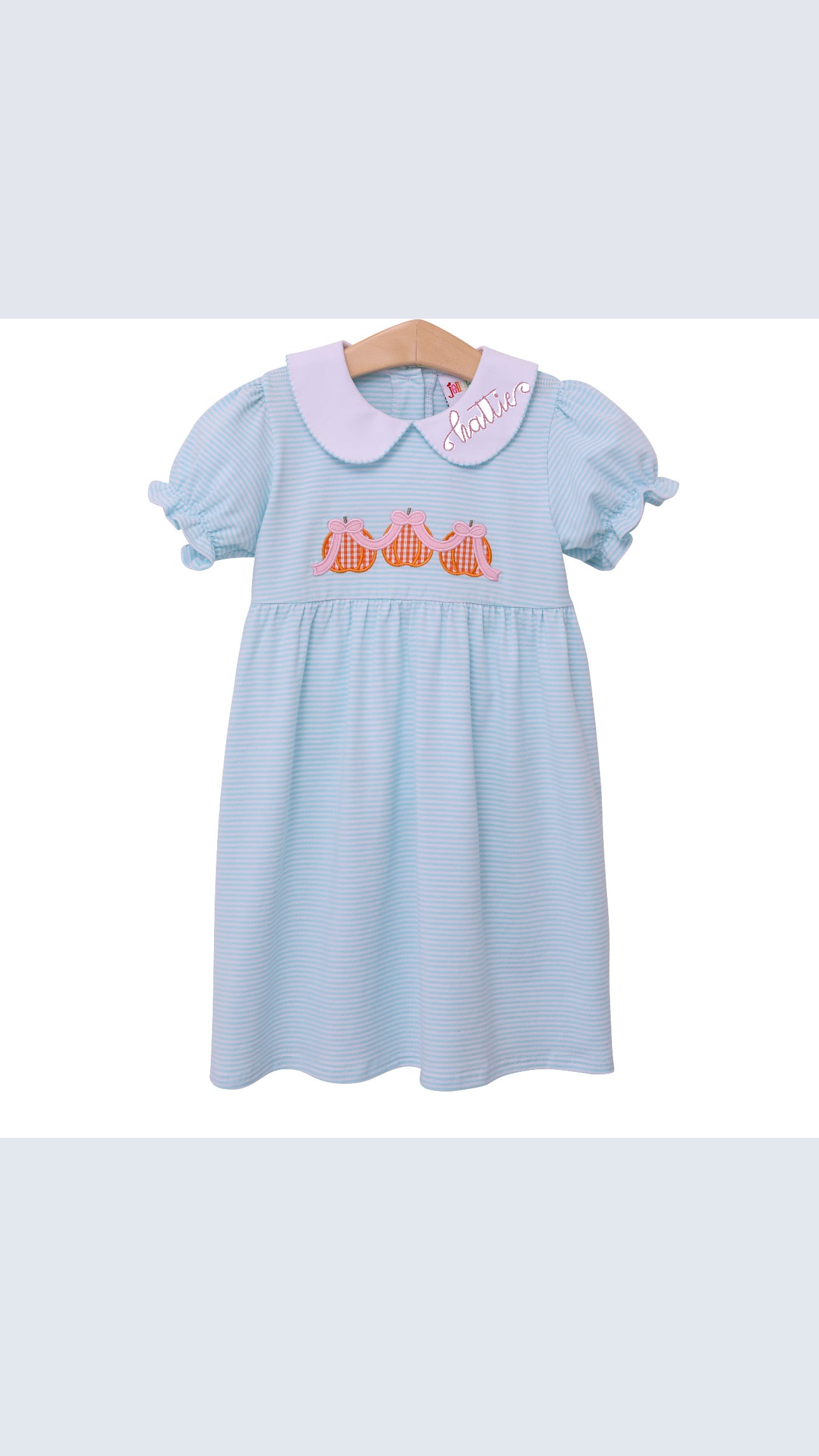 Pumpkin Trio Dress Happily Hayes Embroidery Pumpkin Trio Dress Happily Hayes Embroidery