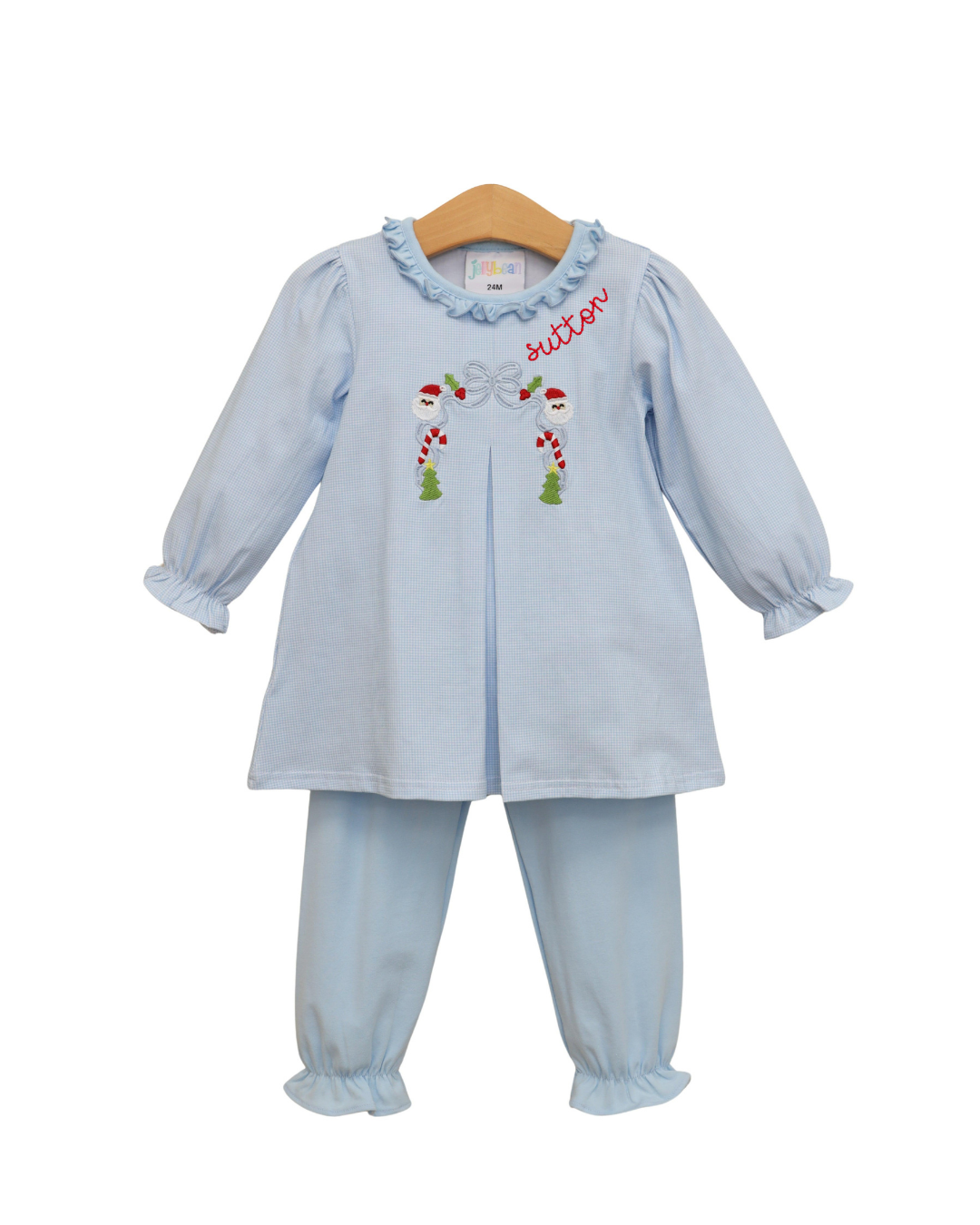 A Classic Christmas Pleat Bloomer Pants Set