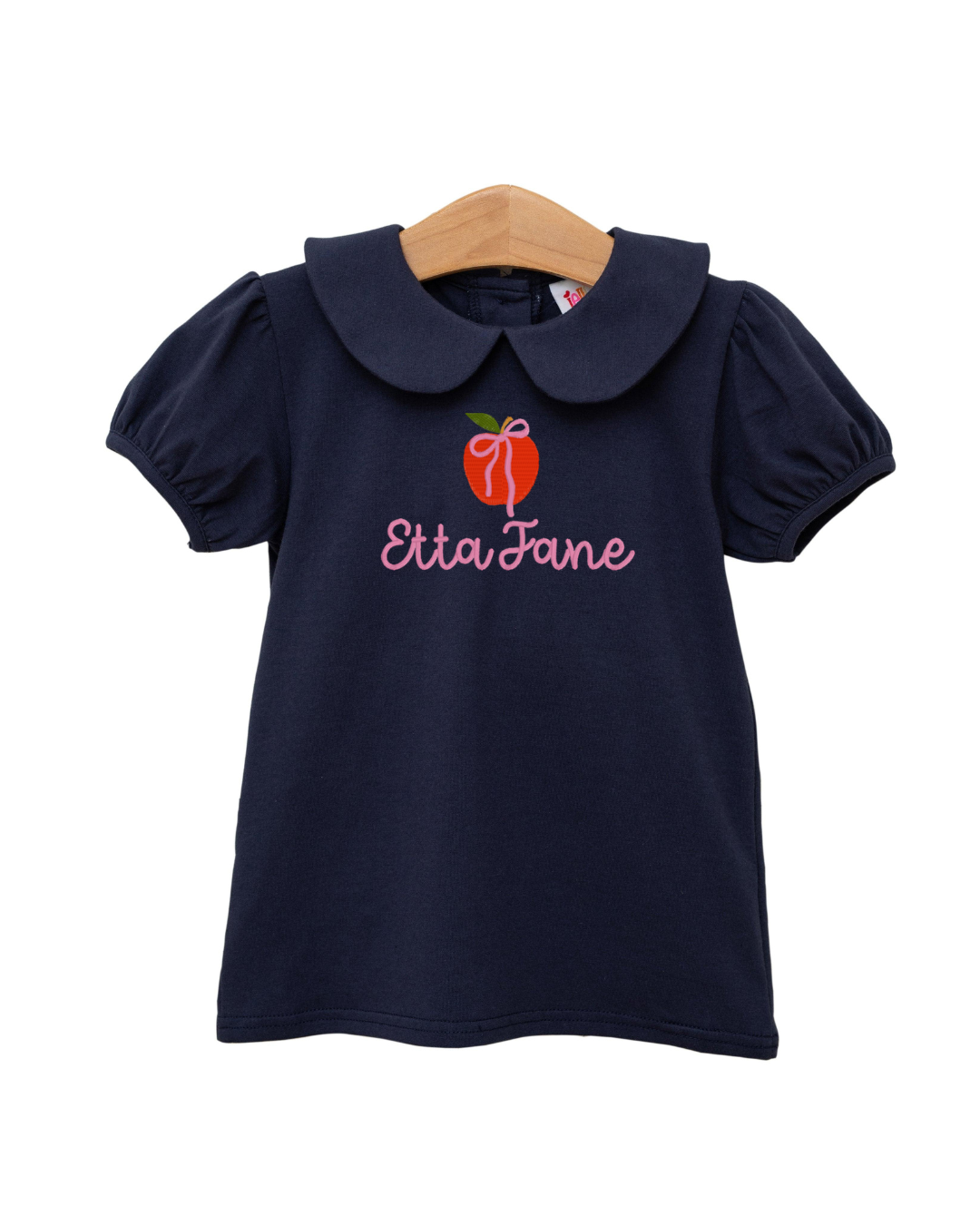 Peter Pan Collar Top- Navy