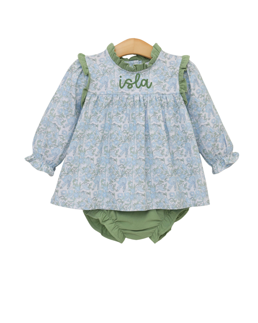 Basin Floral Hallie Diaper Set