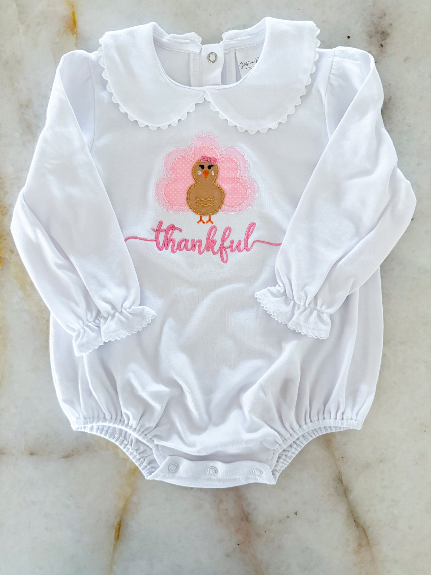 Girls Appliqué Turkey