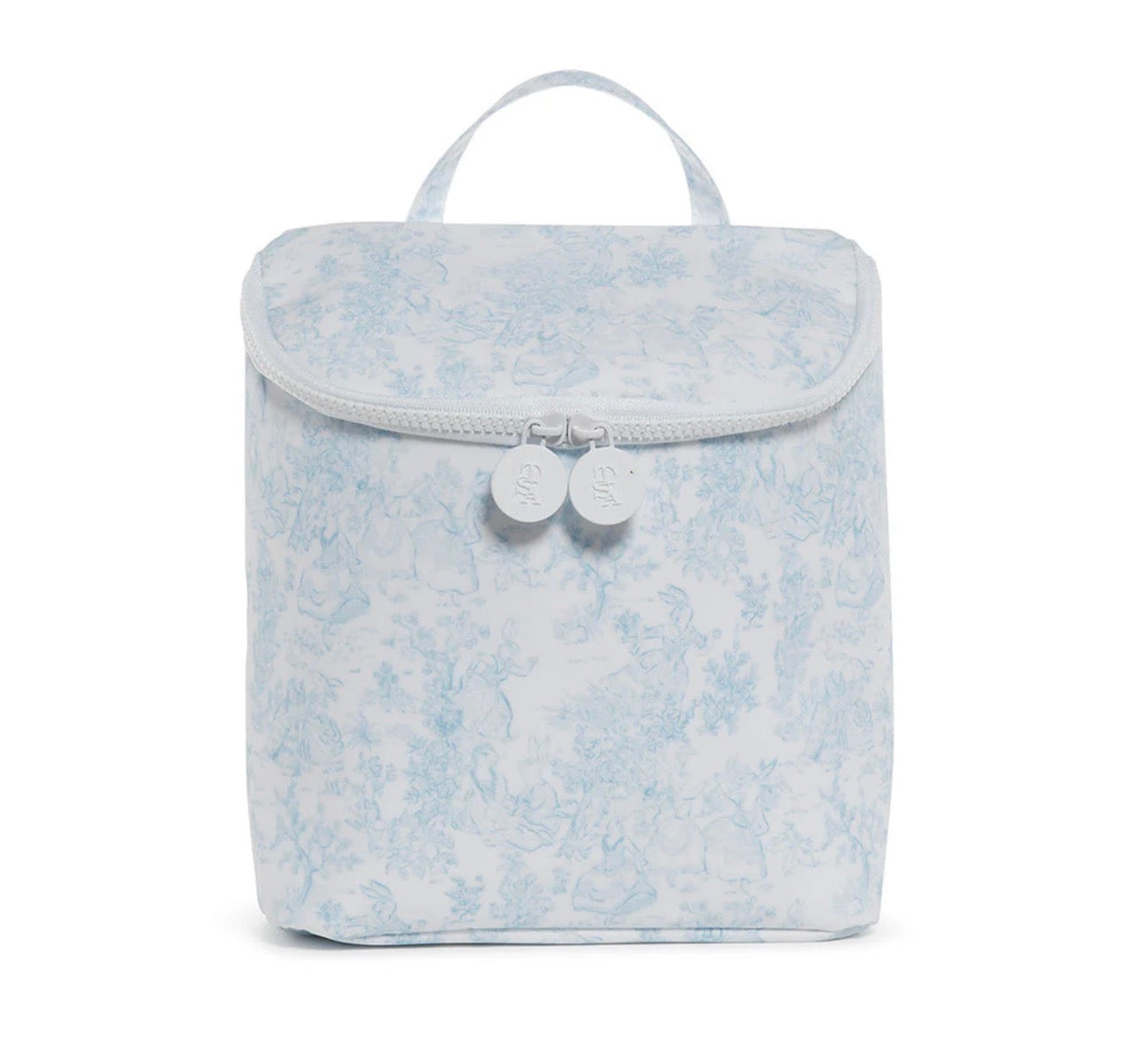 Take Away Insulated Lunch Bag - Bunny Toile Blue