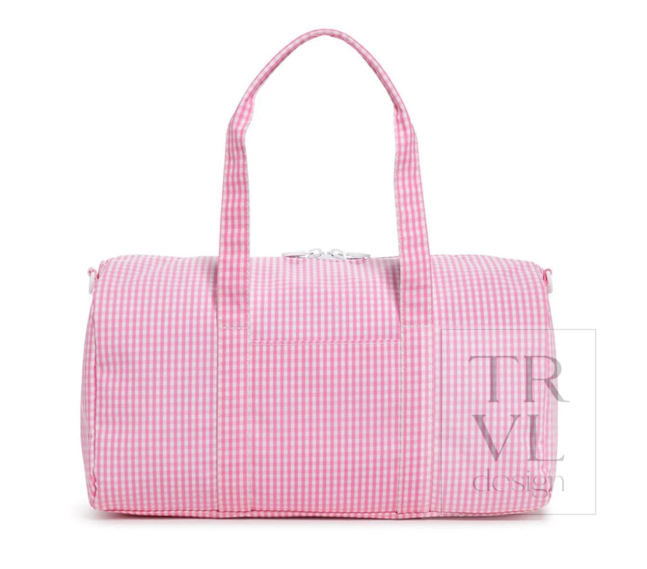Weekender Duffel Bag - Gingham Pink