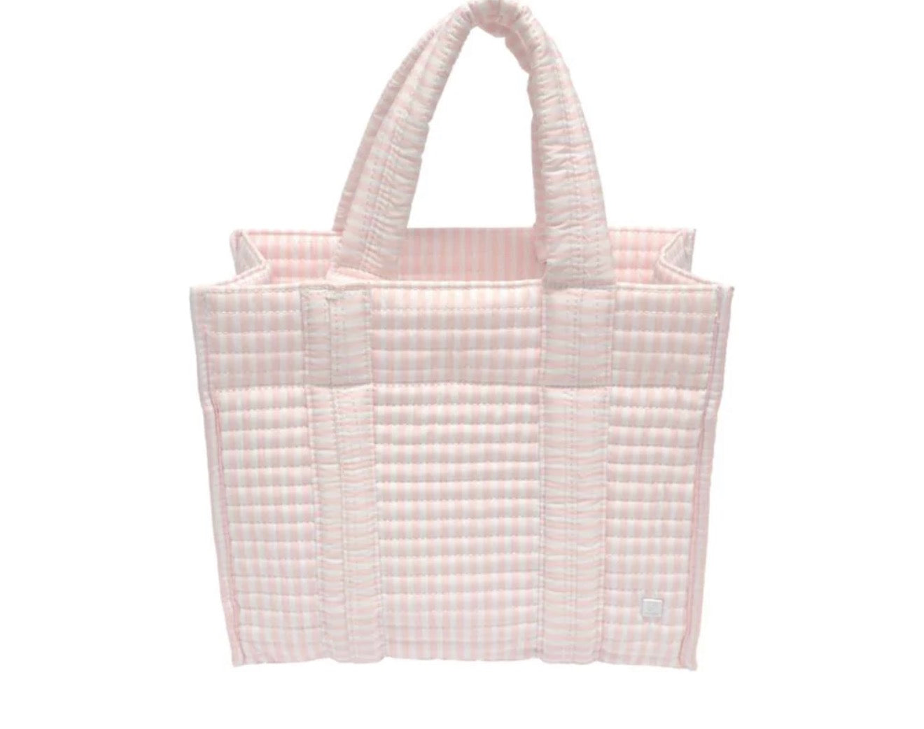 Quilted Mini Go Go Tote - Pimlico Stripe Pink