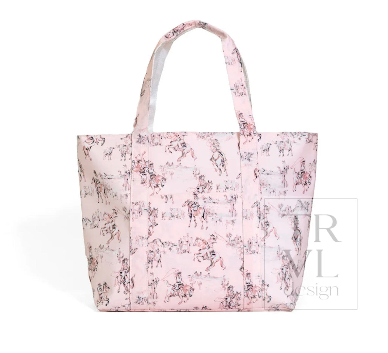 Jumbo Tote X- Large Tote Cowgirl Toile