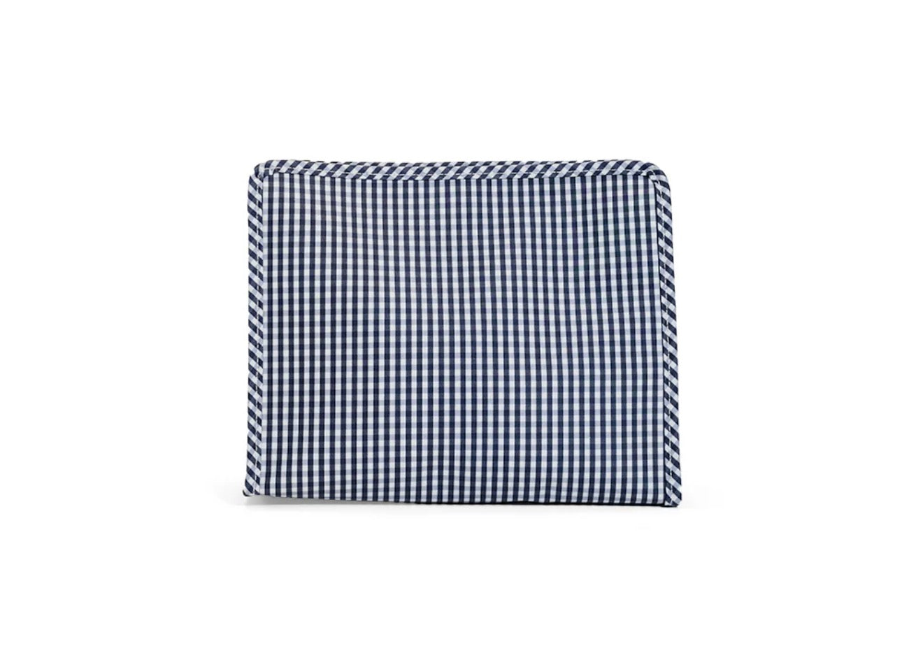 Roadie Large Zip Pouch - Navy Gingham