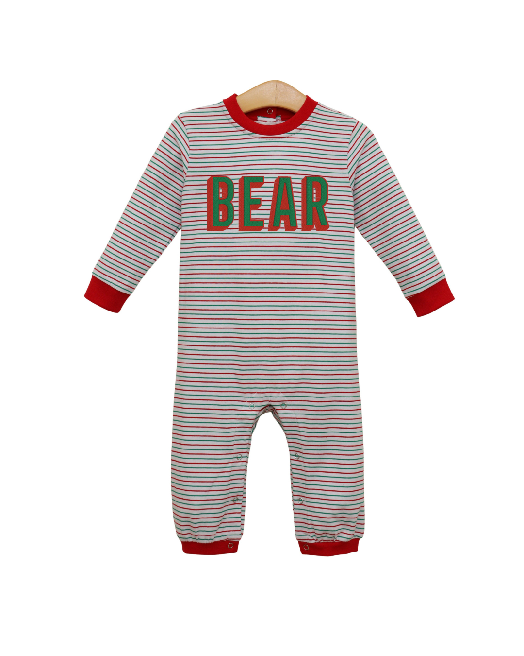 Christmas Candy Stripe Thomas Romper