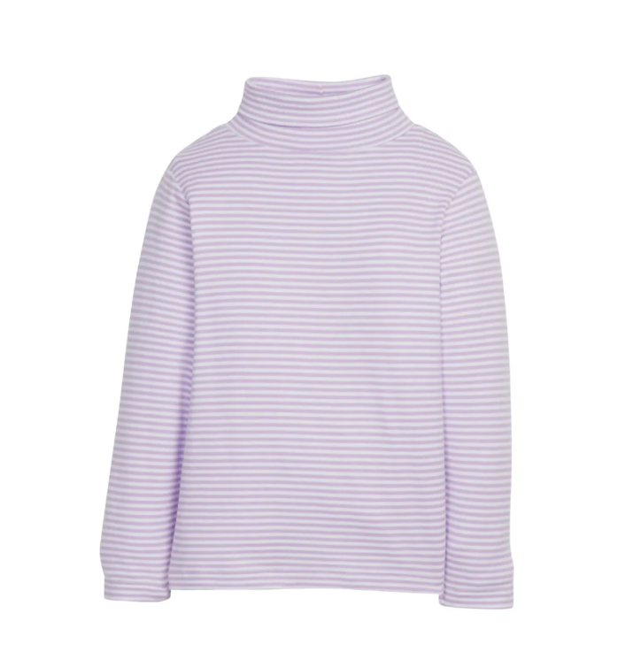 Lavender Striped Turtleneck