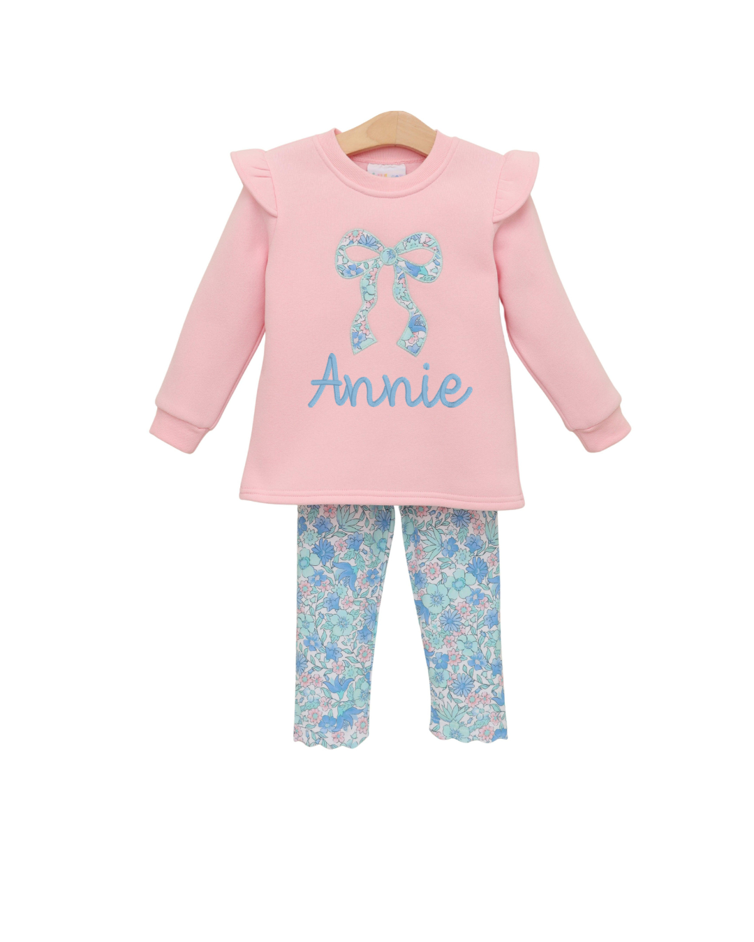 Painted Petals Ruffle Sweatshirt Set