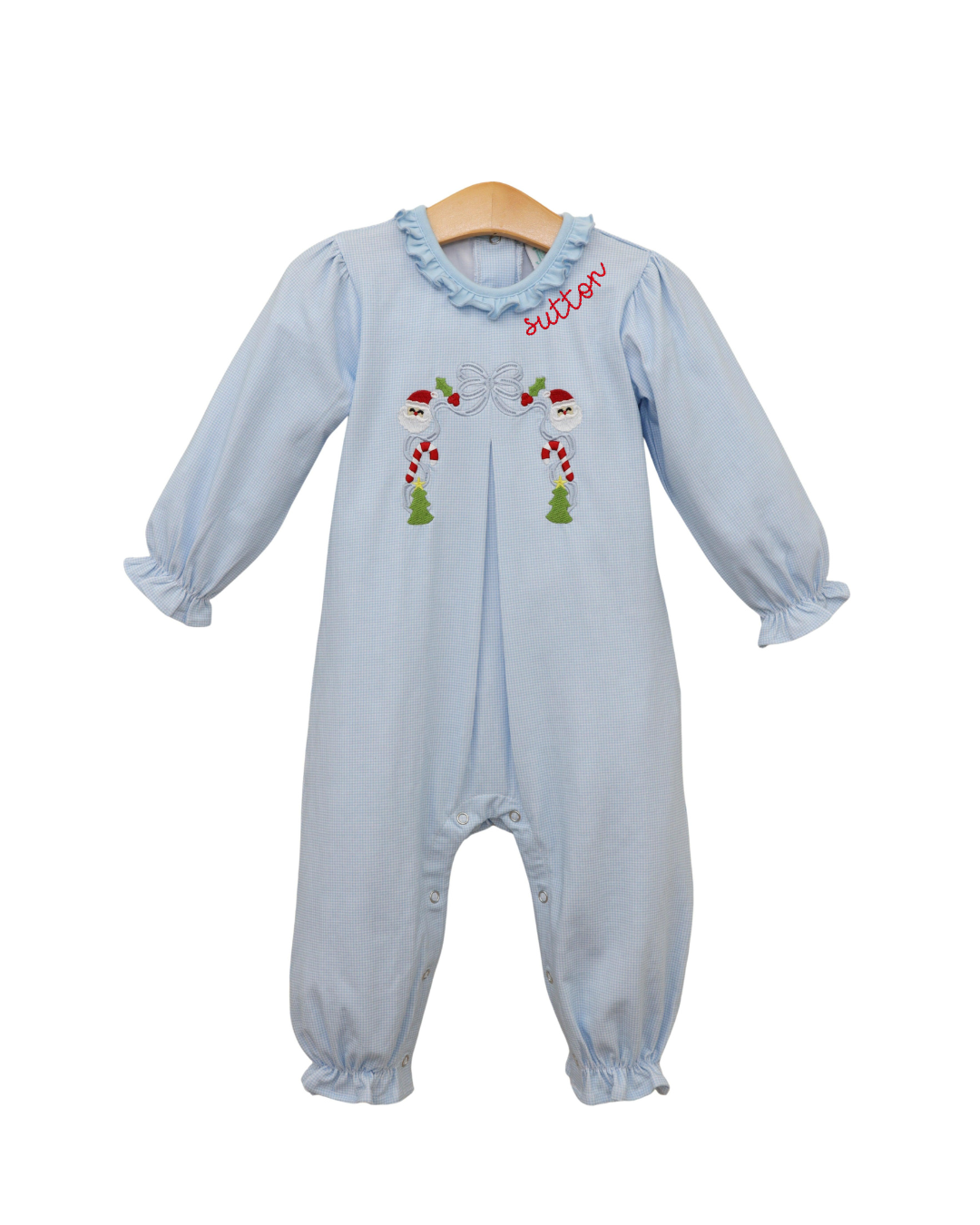 A Classic Christmas Pleat Romper