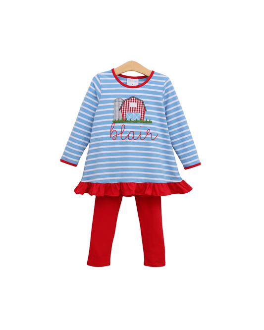 On the Farm Ruffle Pants Set