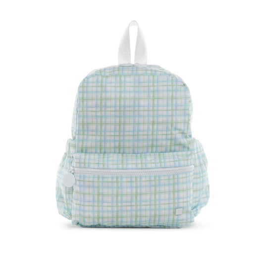 Mini Backer - Backpack Classic Plaid Green