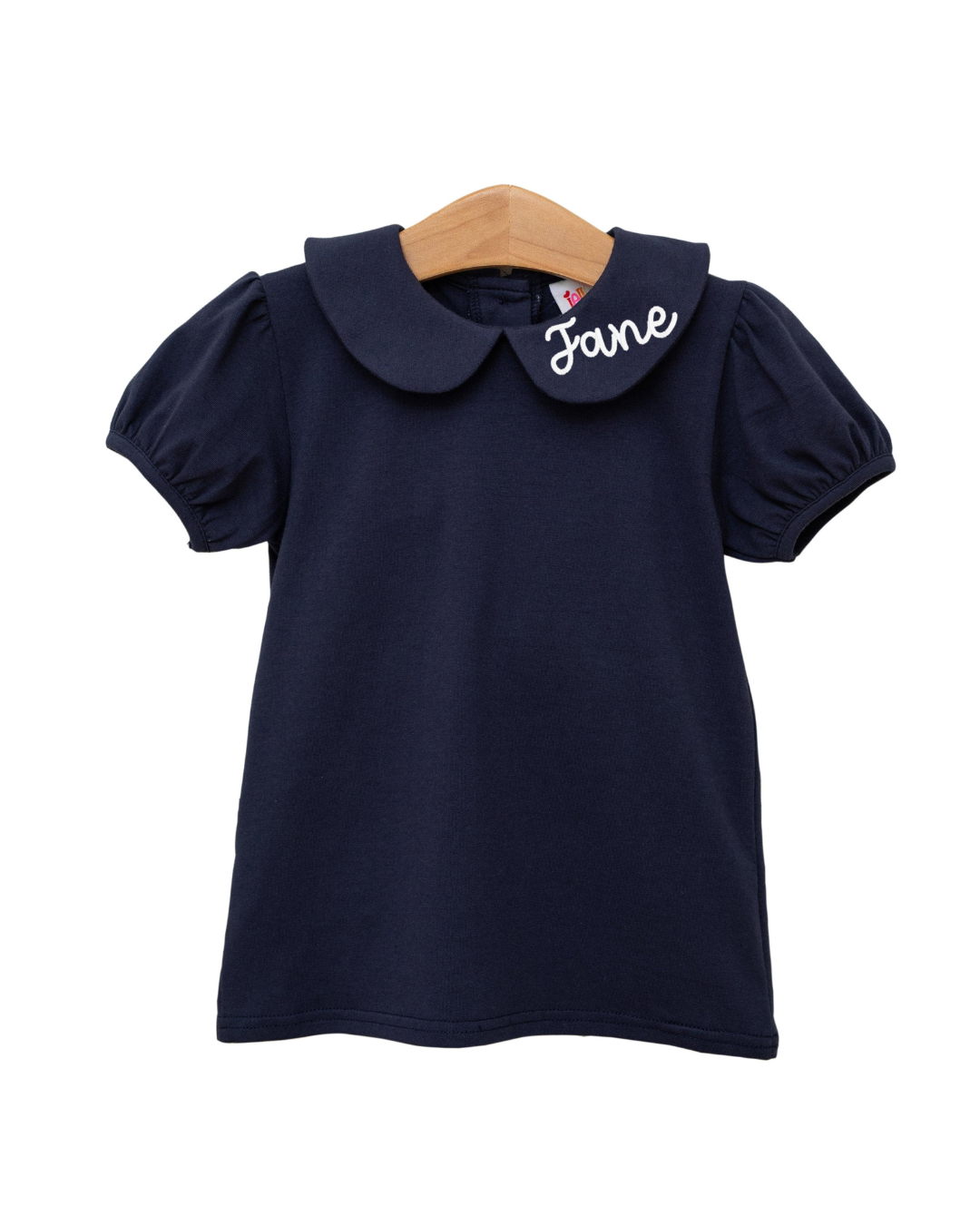 Peter Pan Collar Top- Navy