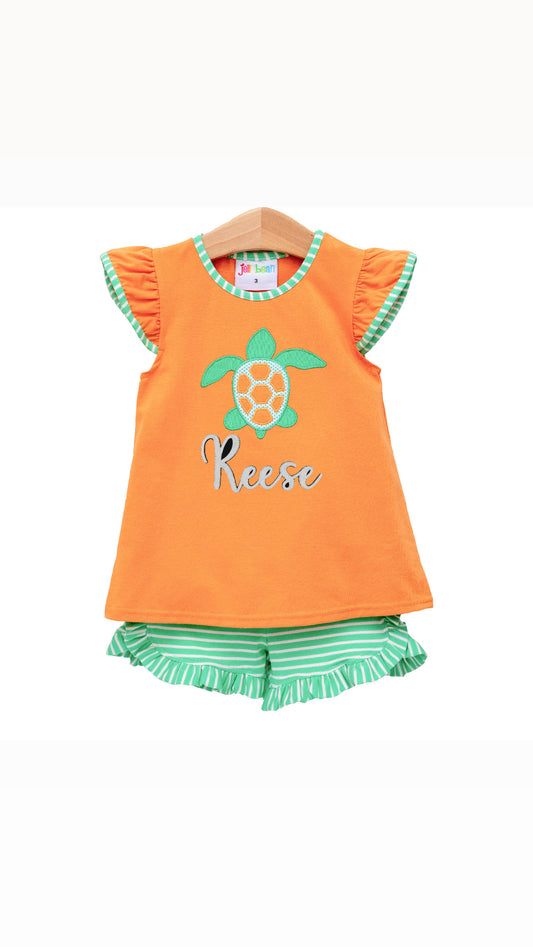 Sea Turtle Flutter Short Set