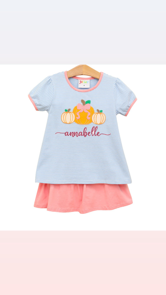 Pumpkin Farm Skort Set