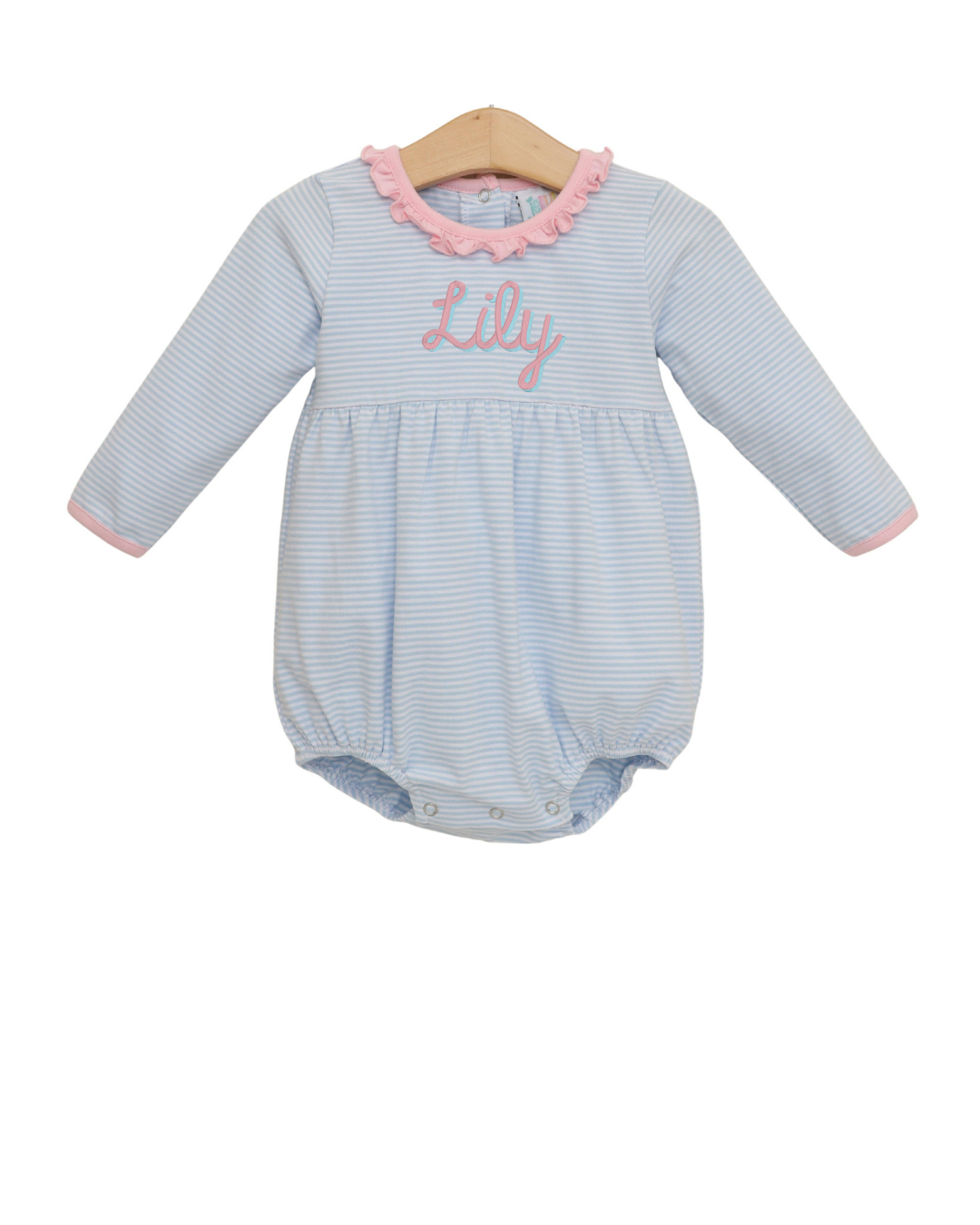 Sadie Blue Bubble- Light Blue Stripe/Light Pink