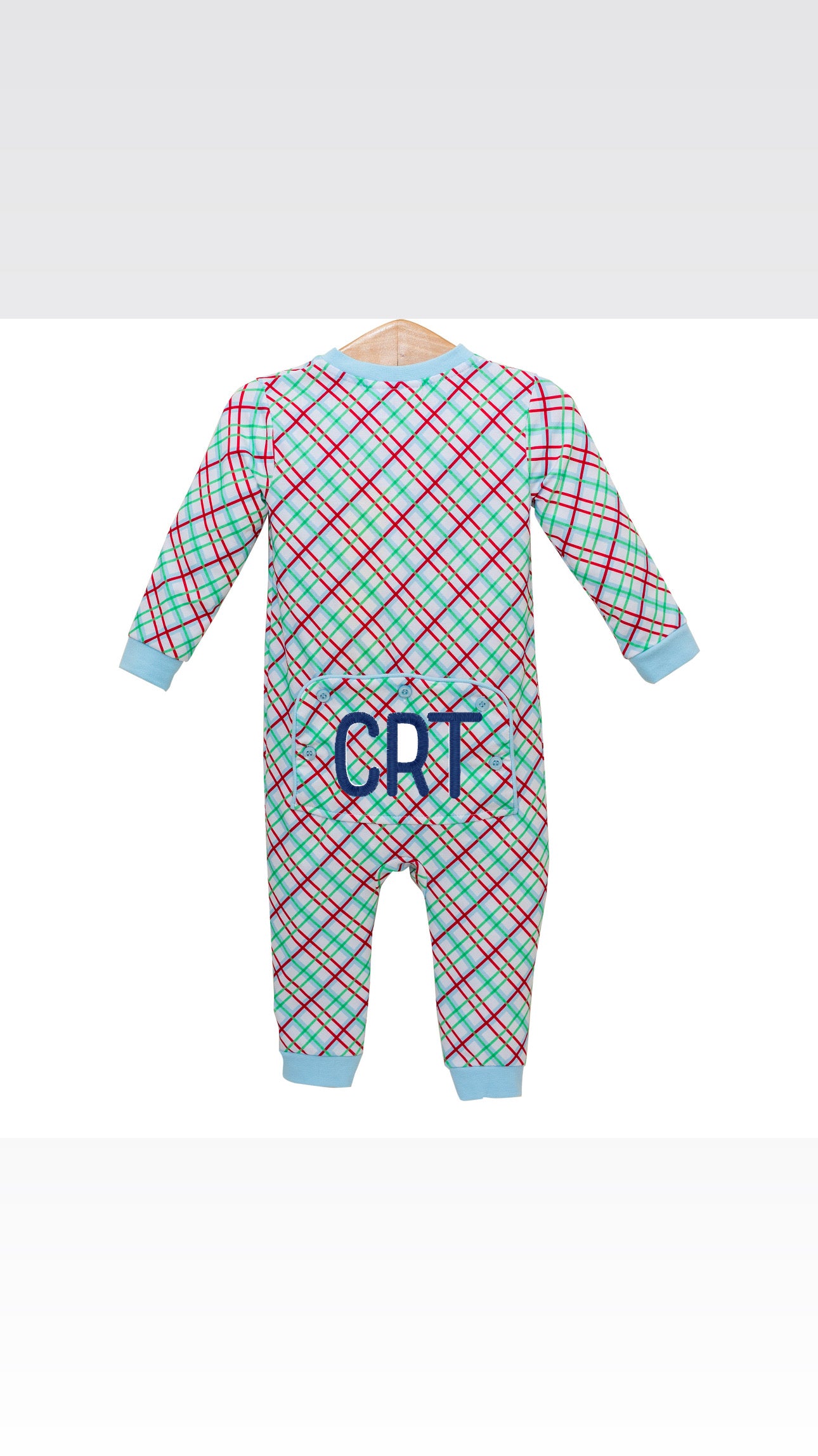 Merry & Bright Christmas Plaid Romper