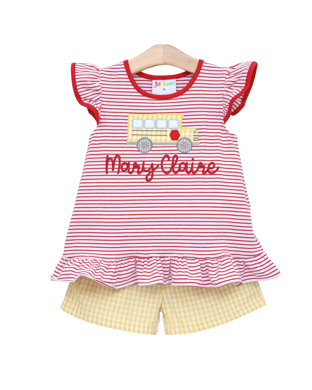 Bus Stop Ruffle Short Set