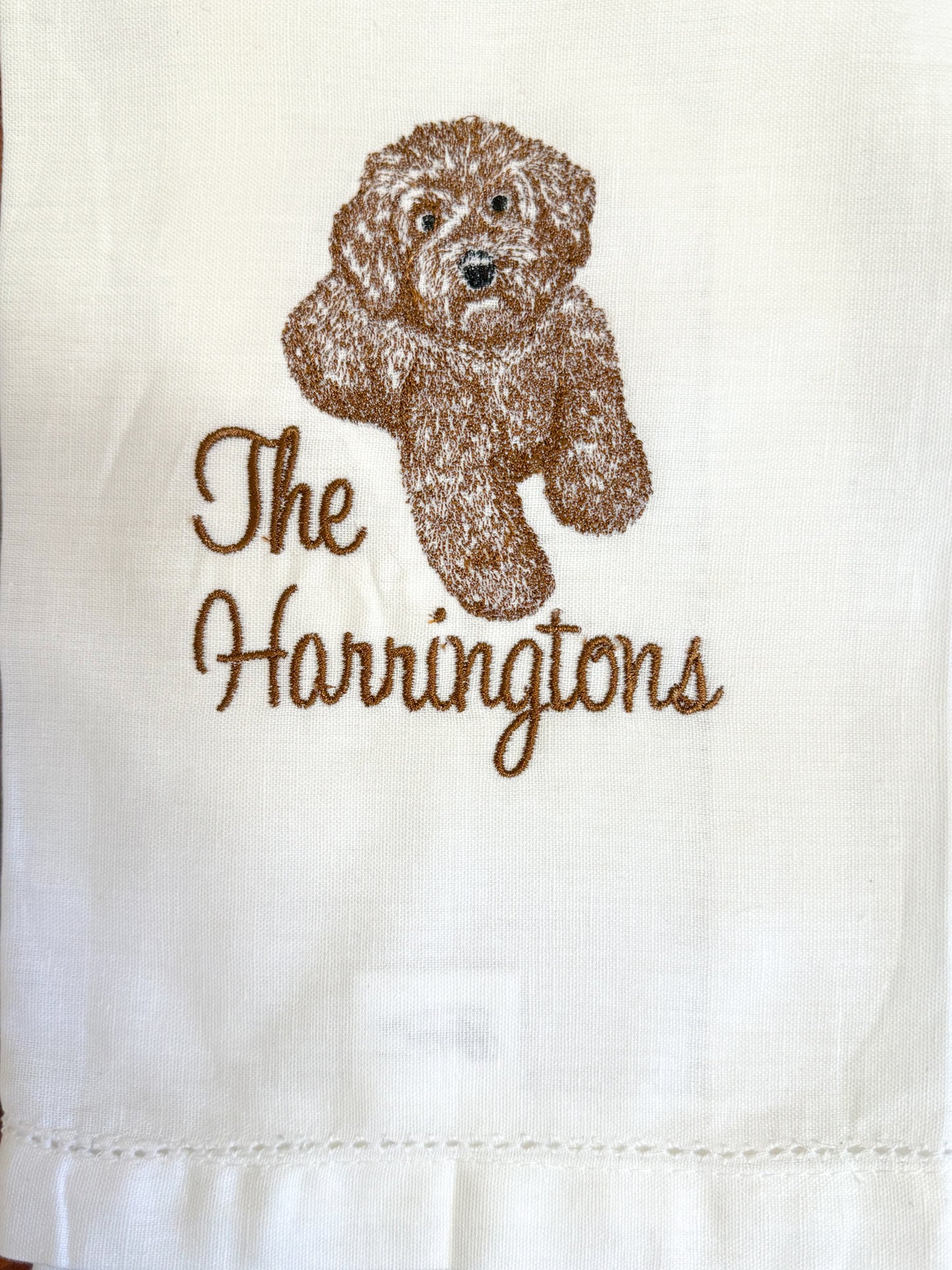 Embroidered Tea Towel