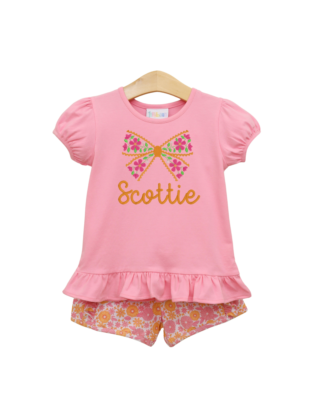 Pumpkin Petals Ruffle Short Set