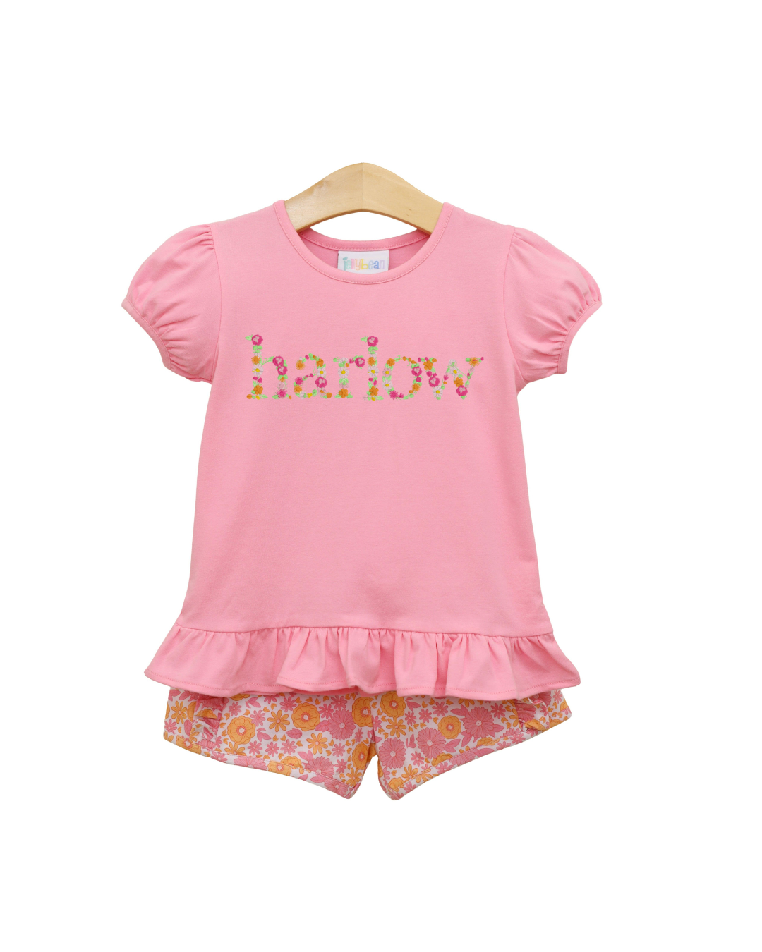 Pumpkin Petals Ruffle Short Set