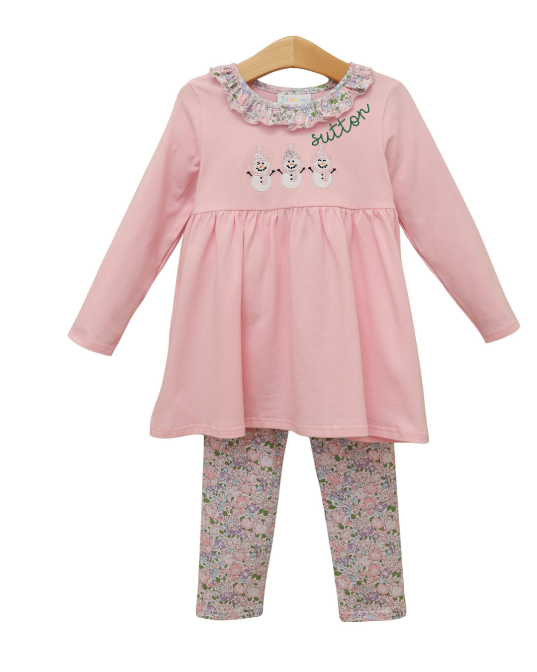 Frosty Friends Ruffle Pants Set