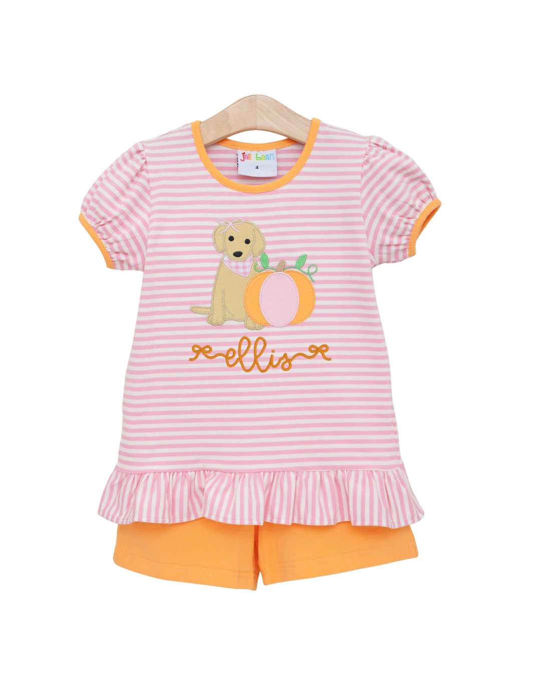 Pumpkins and Paws Ruffle Short Set