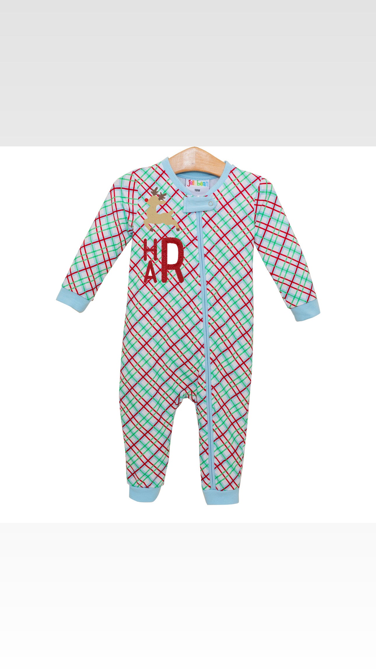 Merry & Bright Christmas Plaid Romper