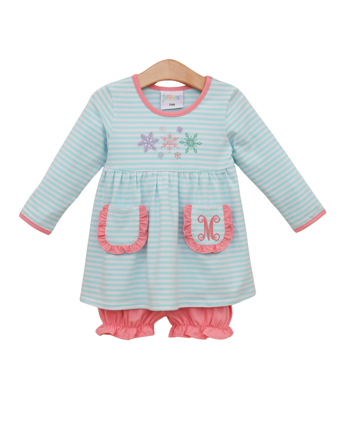 Let It Snow Ruffle Bloomer Set