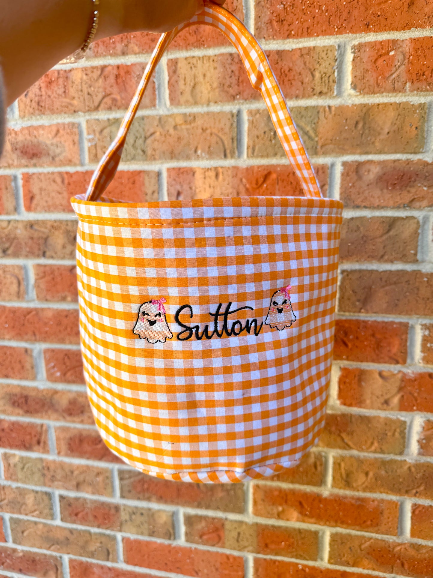 Embroidered Halloween Bucket