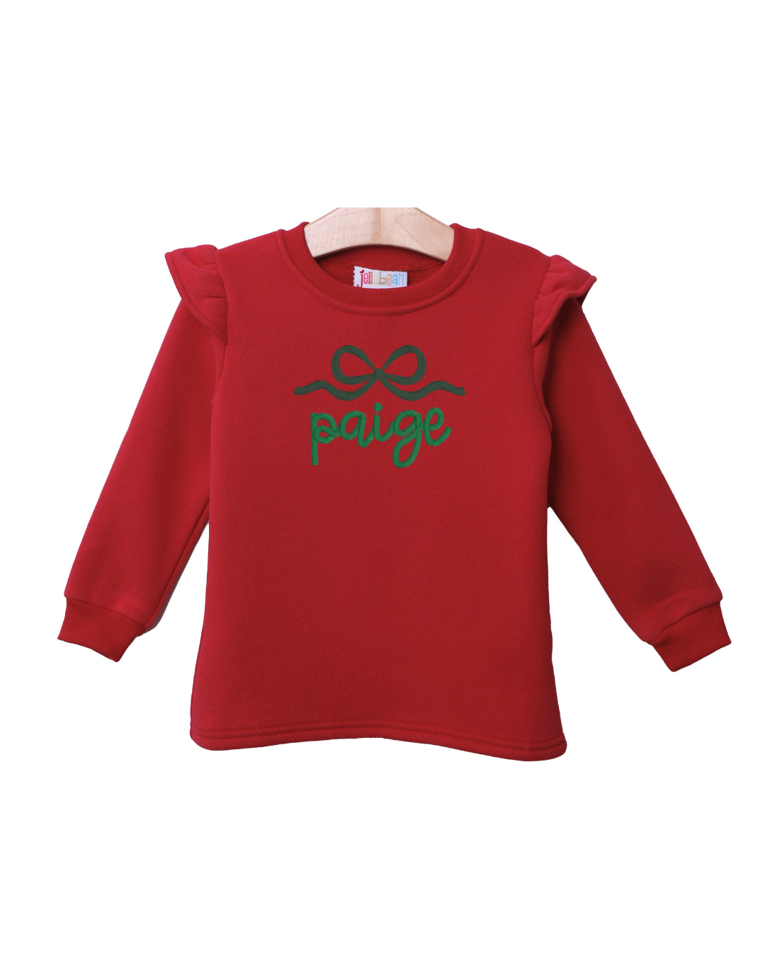 Ruffle Sweatshirt - Red
