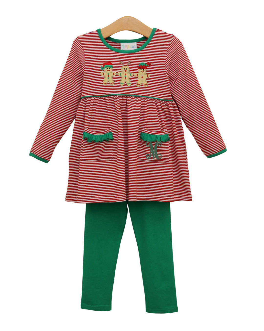 Santa’s Sweet Helpers Ruffle Pants Set
