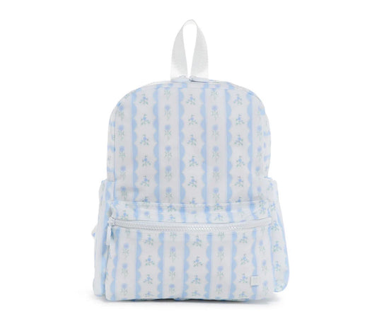 Mini Backer - Ribbon Floral Blue Backpack