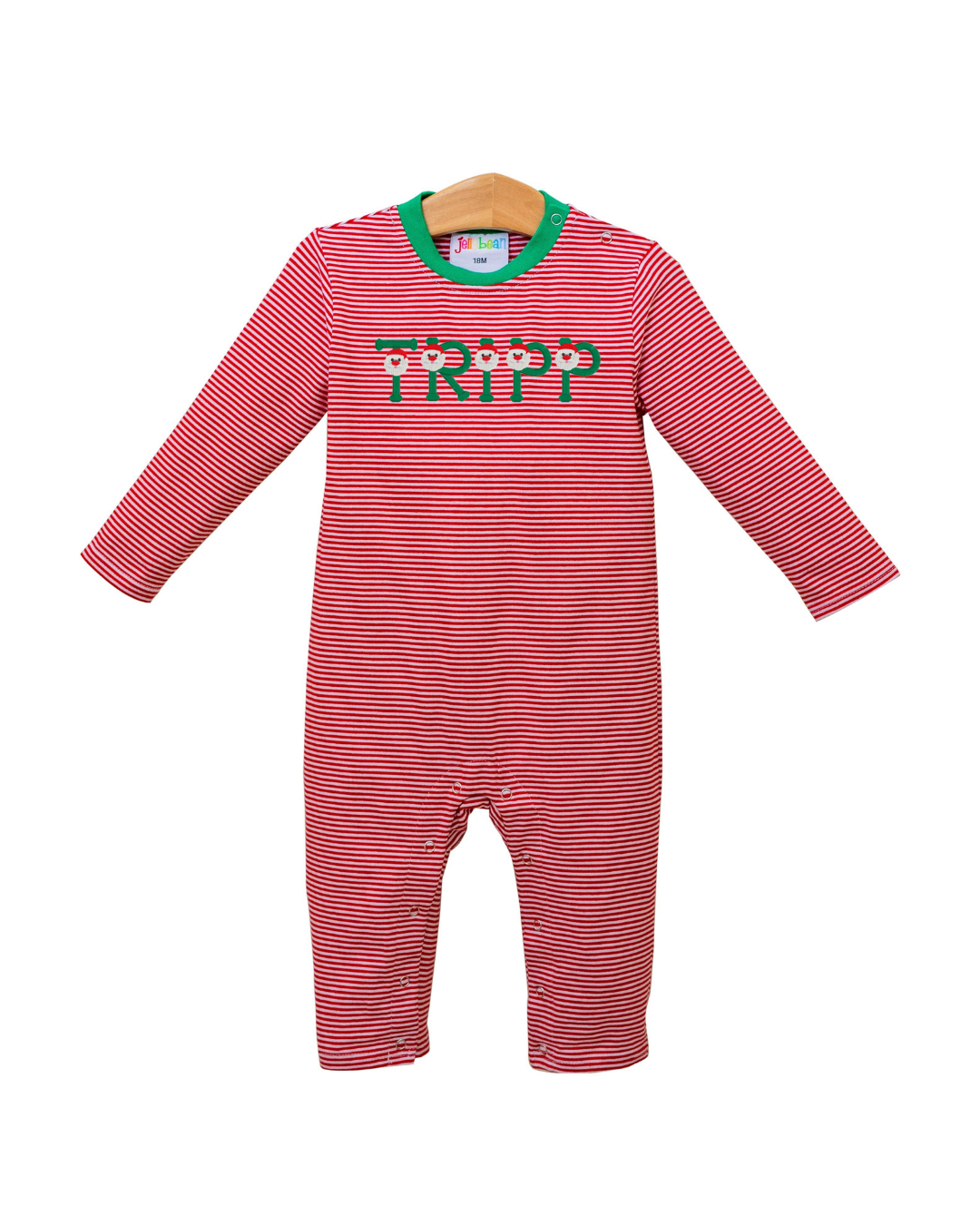 Thomas Romper - Red Stripe & Green