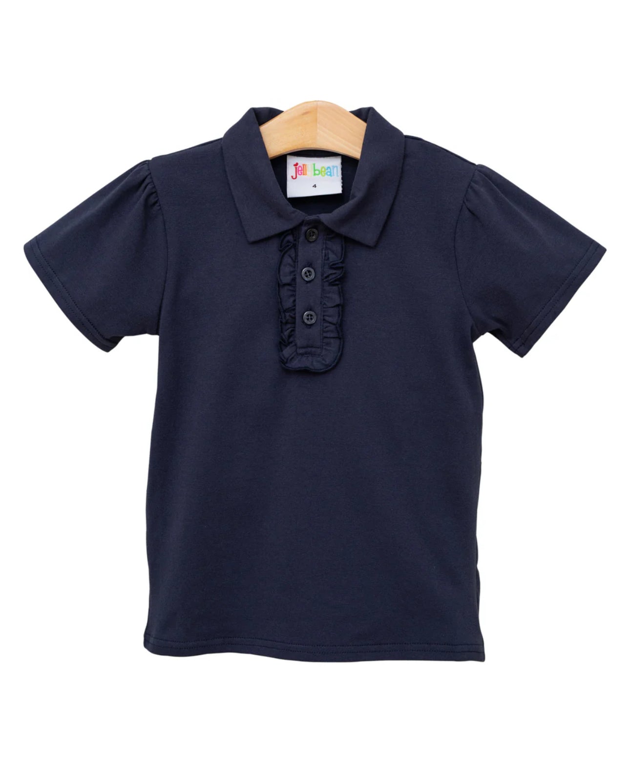 Ruffle Polo Top