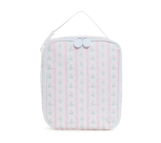 Lunchbox Insulated Lunch Bag - Ribbon Floral Pink