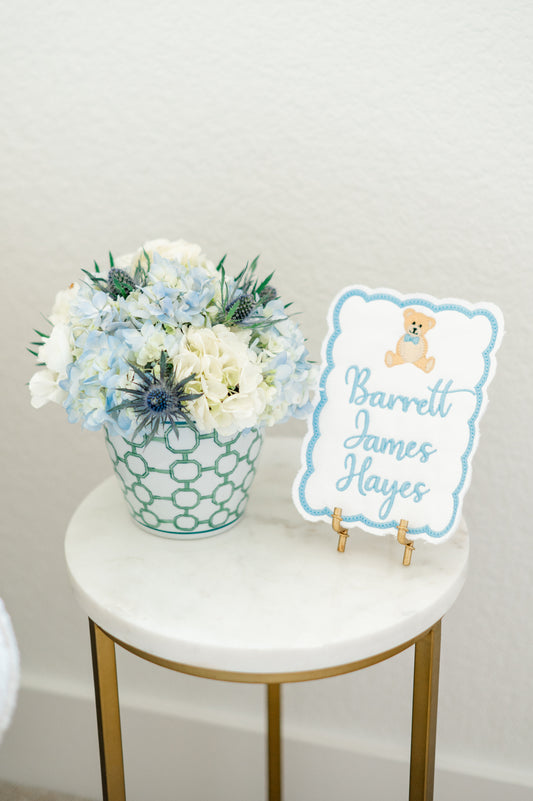 Embroidered Name Sign
