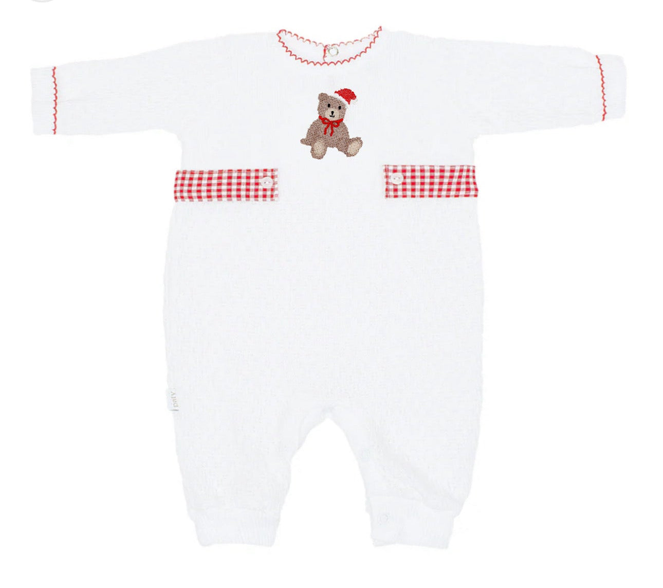 PreOrder Paty - Knit Romper w/ gingham