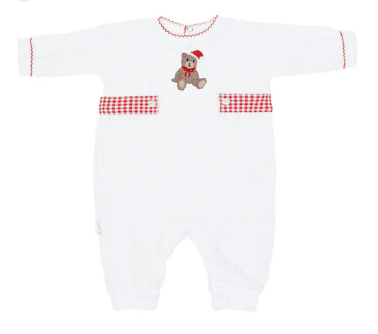 PreOrder Paty - Knit Romper w/ gingham