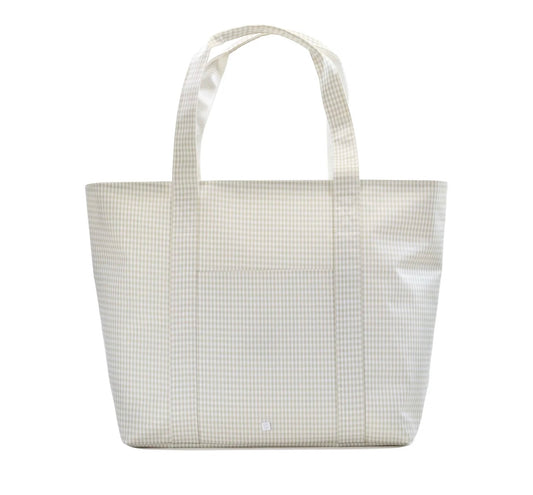 Jumbo Tote X- Large Tote Gingham Pearl Grey