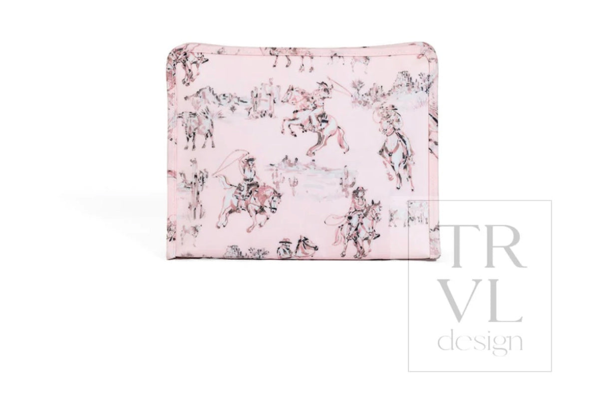 Roadie Medium Zip Pouch - Cowgirl Toile