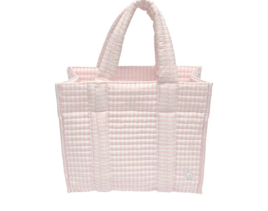 Quilted Mini Go Go Tote - Pimlico Stripe Pink