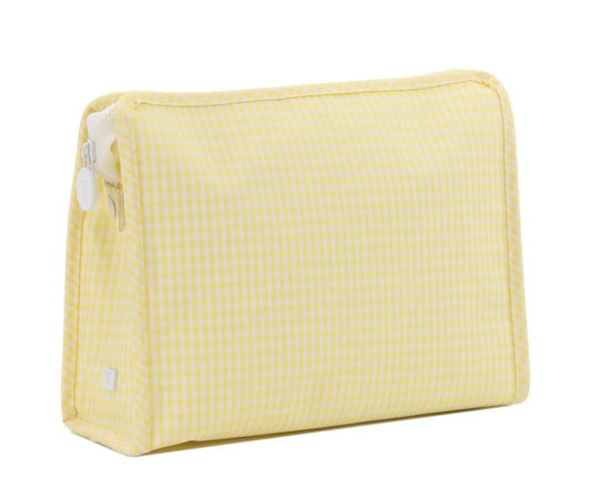 Roadie Large Zip Pouch - Gingham Buttercup